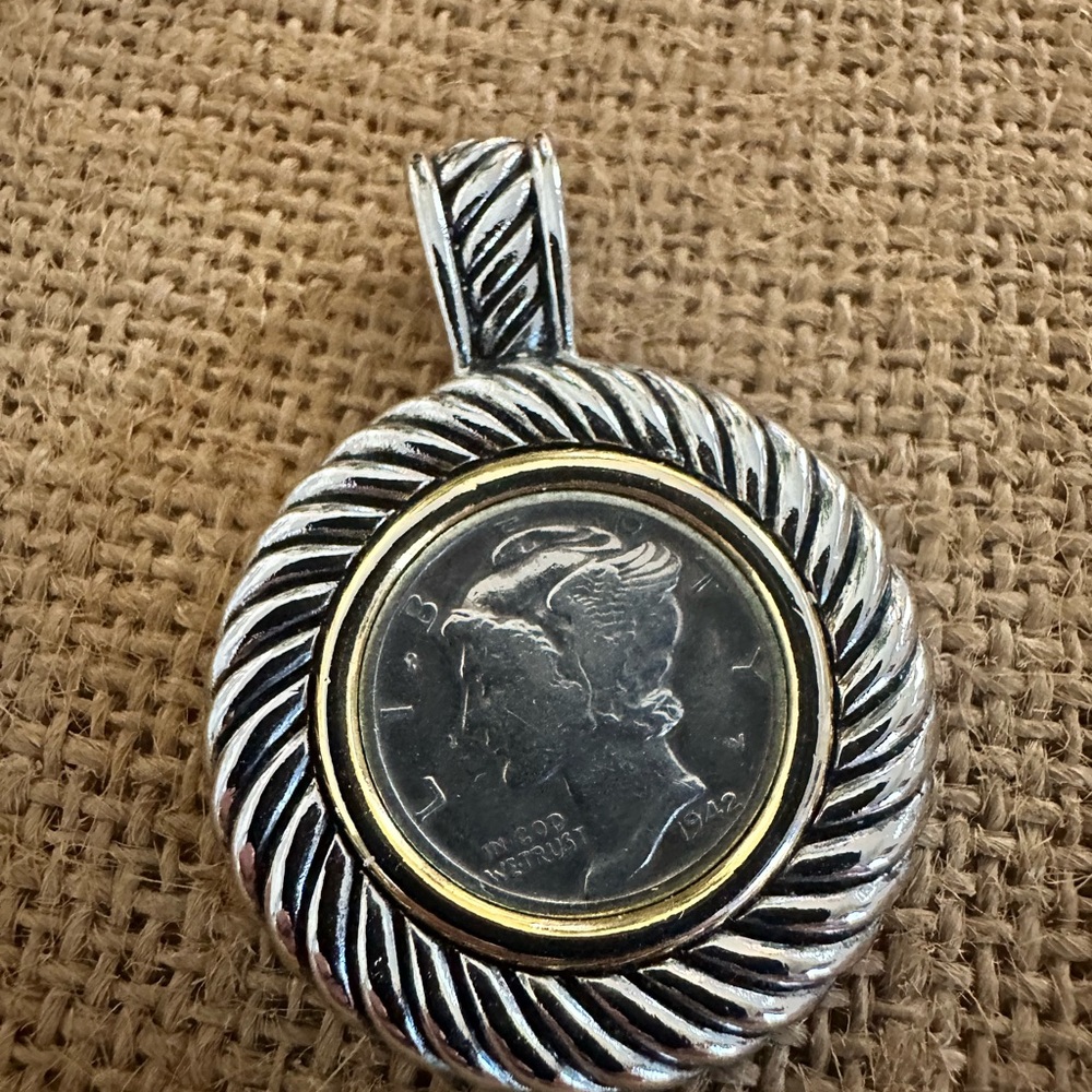 1942 Mercury Dime Pendant